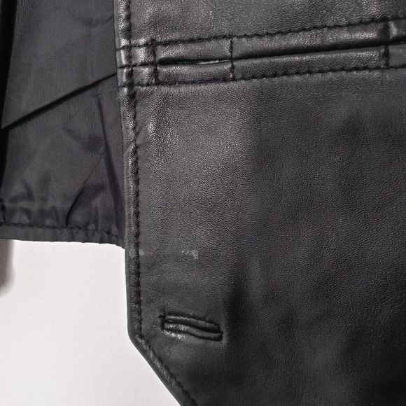 Wilsons leather black vest size small - Picture 3 of 6